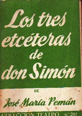 LOS TRES ETCÉTERAS DE DON SIMÓN