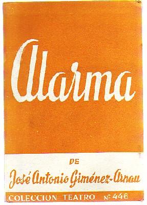 ALARMA.  COLECCIÓN TEATRO N.º  446