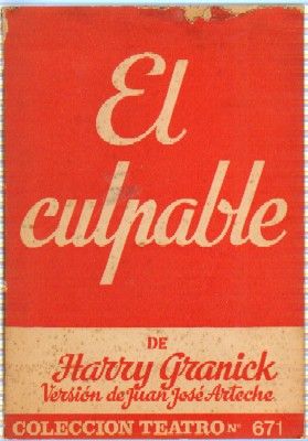 EL CULPABLE. COLECCIÓN TEATRO N.º 671