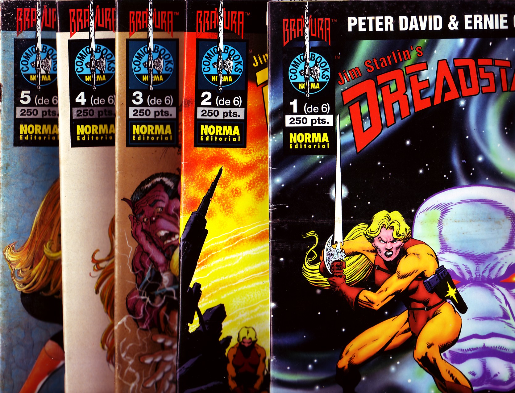 DREADSTAR VOLUMENES DEL 1 AL 5