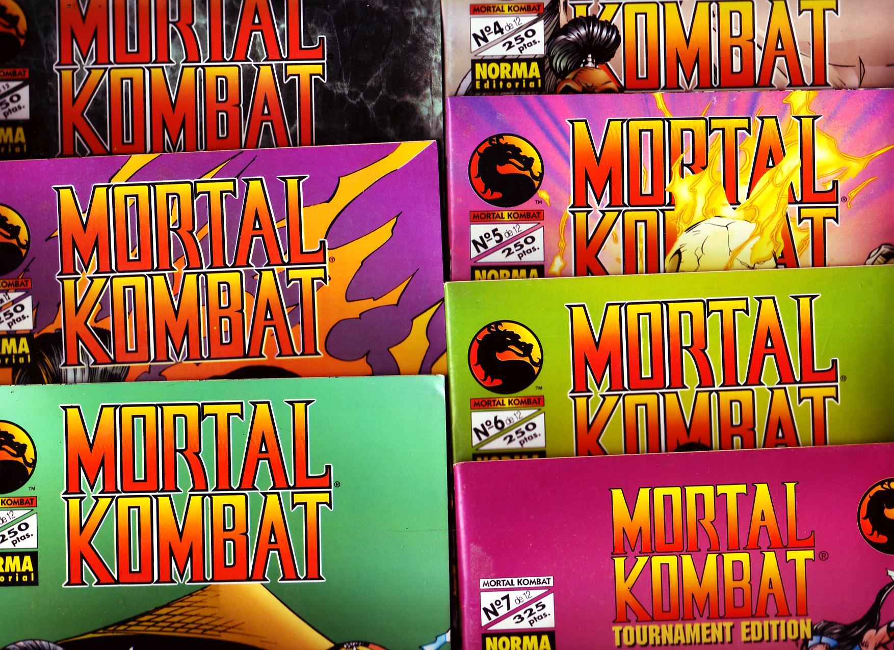 MORTAL KOMBAT SANGRE Y TRUENO COLECCIÓN DEL 1 AL 7