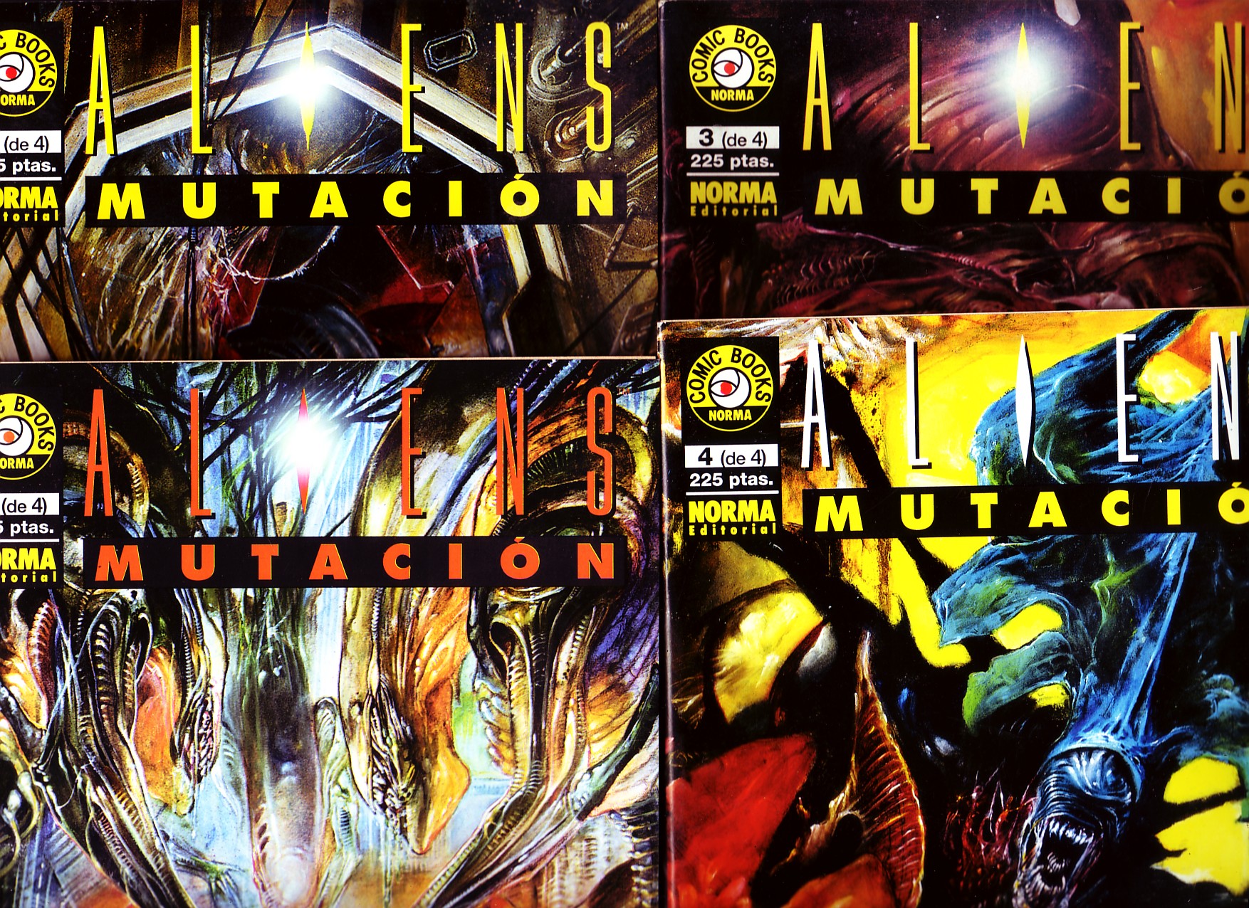 ALIENS MUTACION COLECCION DEL 1 AL 4