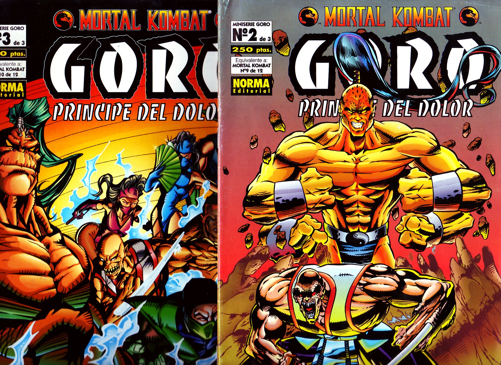 MORTAL KOMBAT GORO Nº 2 Y 3
