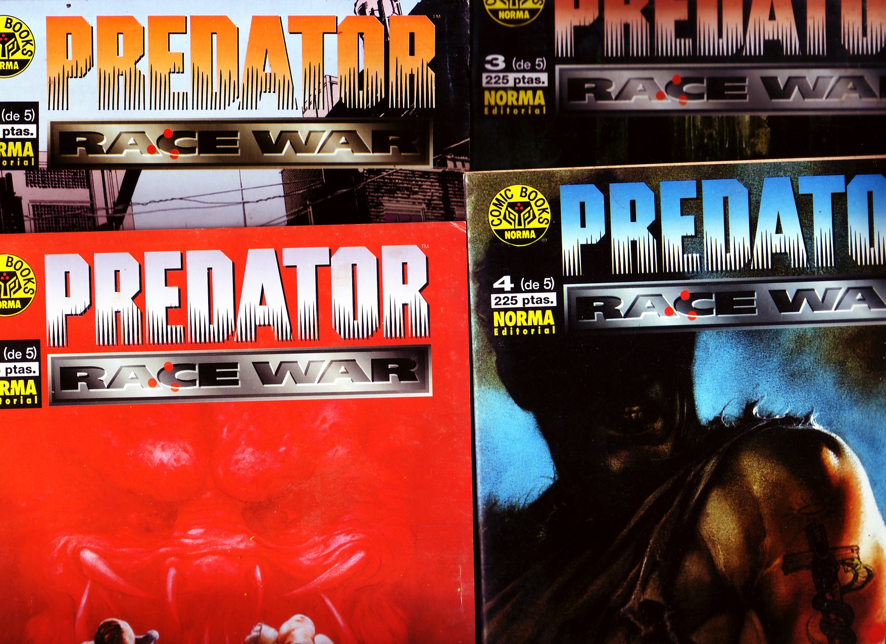 PREDATOR RACE WAR COLECCION DEL 1 AL 4