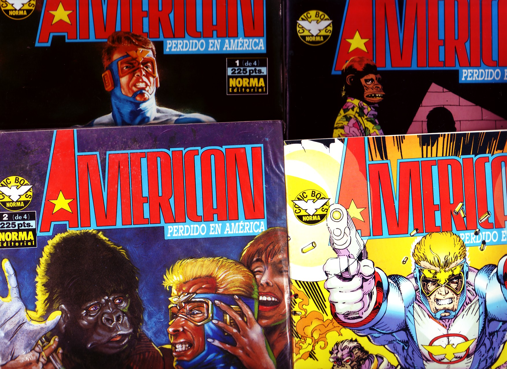 AMERICAN PERDIDO EN AMERICA COLECCION DEL 1 AL 4