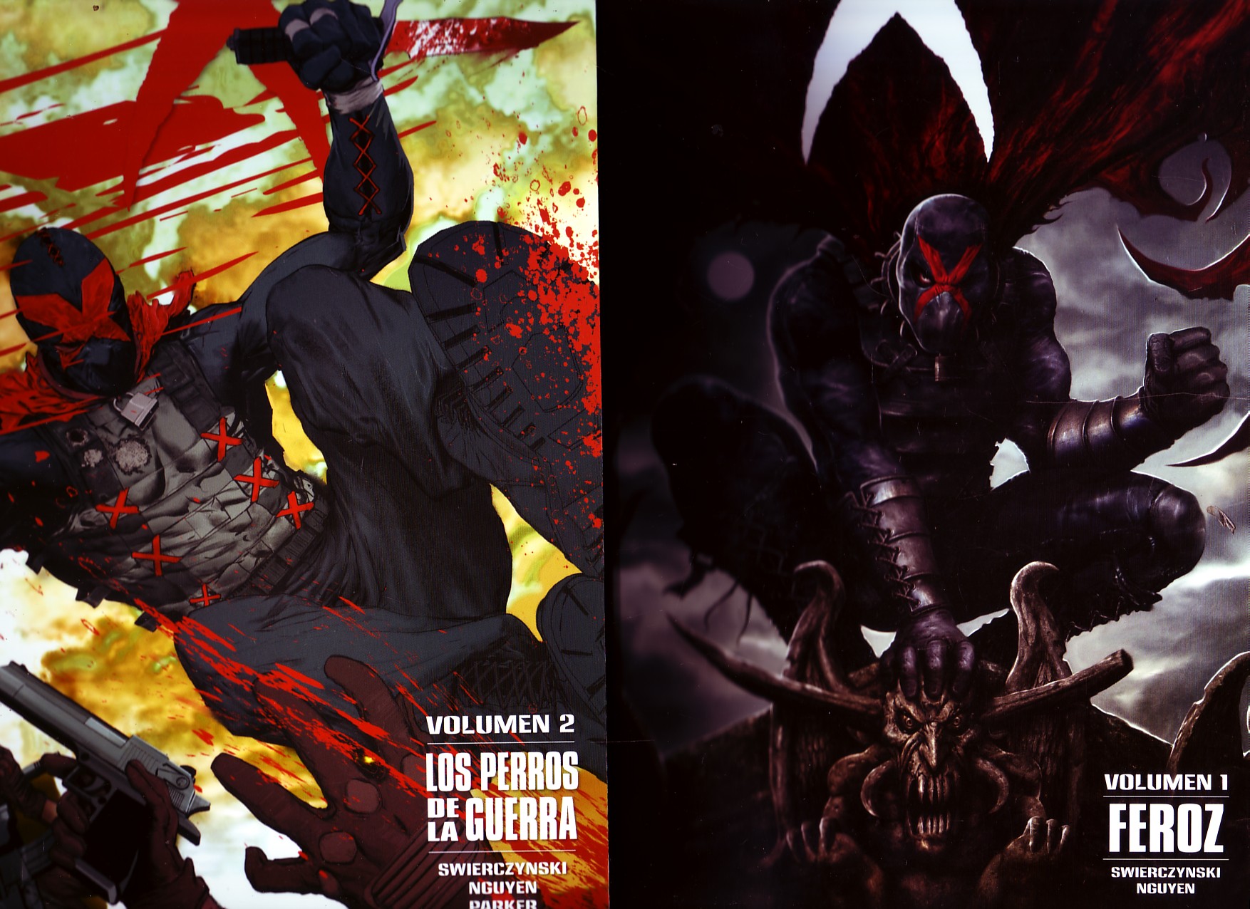 X VOLUMEN 1 FEROZ  Y 2 LOS PERROS DE LA GUERRA.