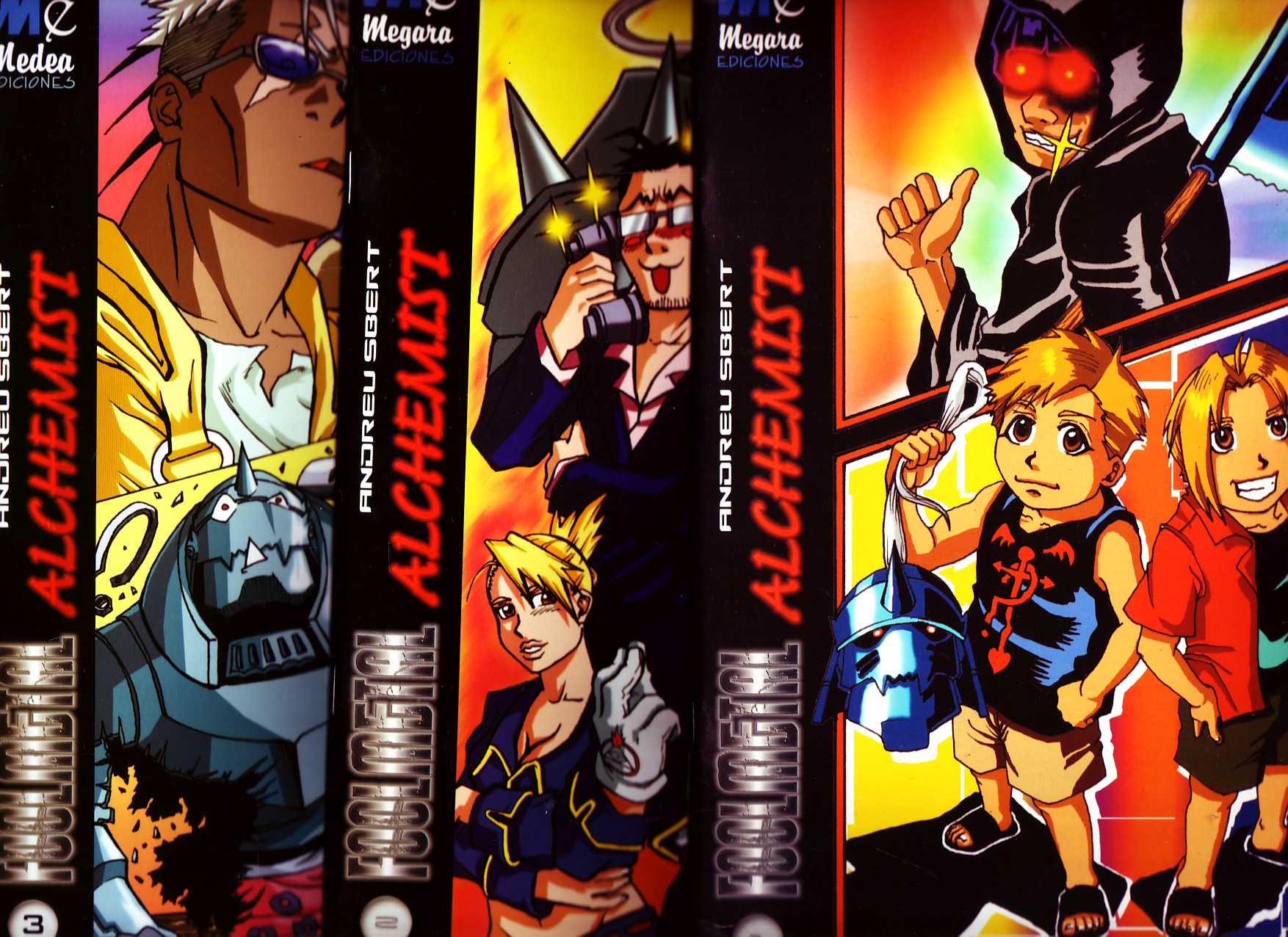 FOOL METAL ALCHEMIST VOL 1, 2 Y 3.