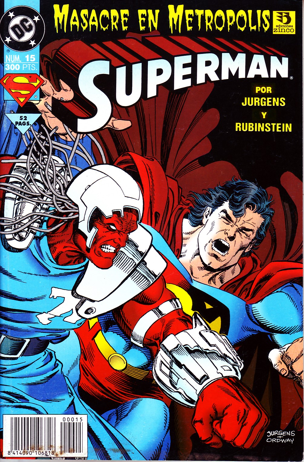 SUPERMAN DC Nº 15 MASACRE EN METROPOLIS