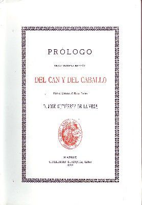 PROLOGO DEL CAN Y DEL CABALLO
