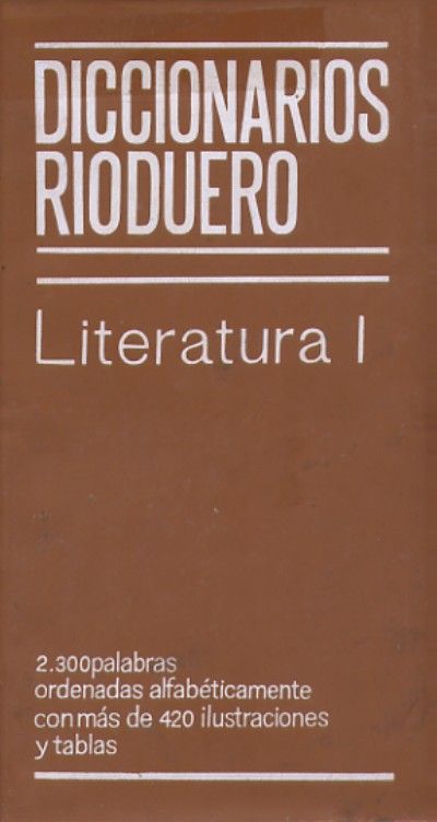 DICCIONARIOS RIODUERO. LITERATURA  2 TOMOS