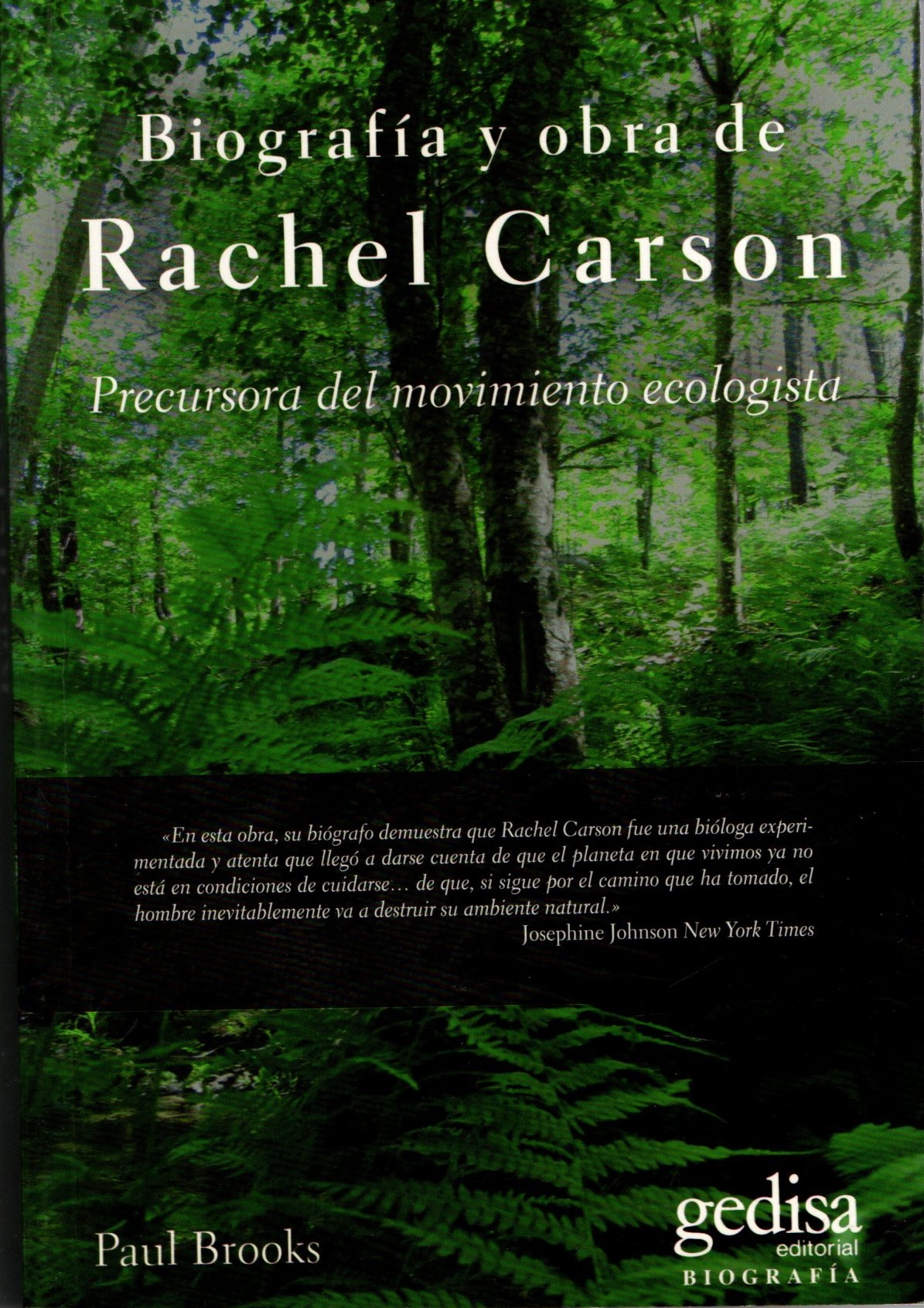 BIOGRAFIA Y OBRA DE RACHEL CARSON. PRECURSORA DEL MOVIMIENTO ECOLOGISTA.