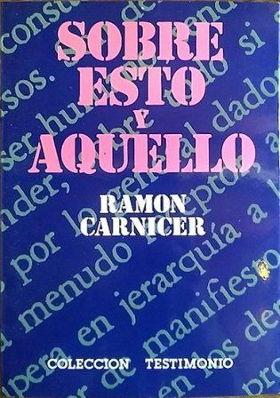 SOBRE ESTO Y AQUELLO