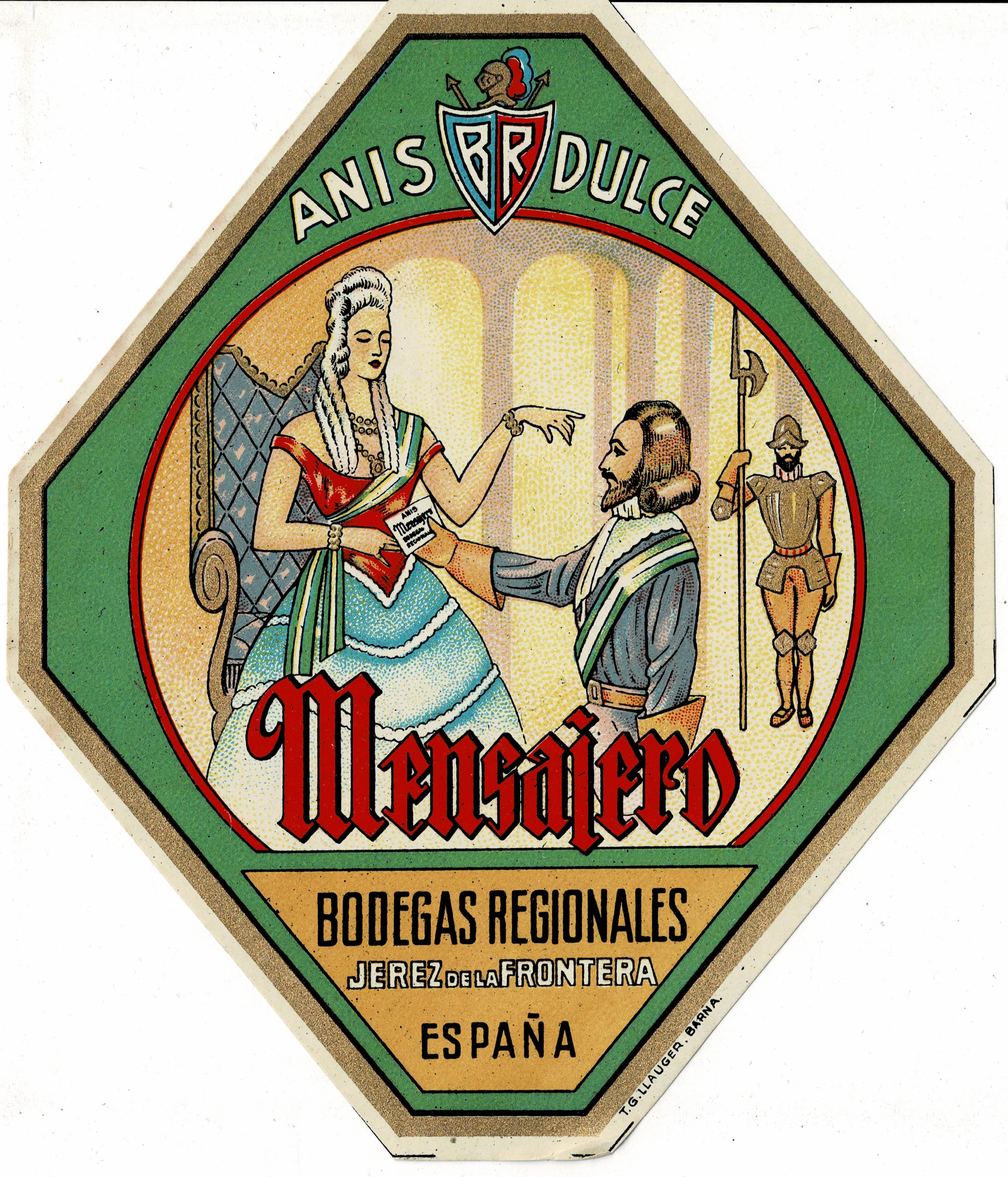 ETIQUETA ANIS DULCE MENSAJERO