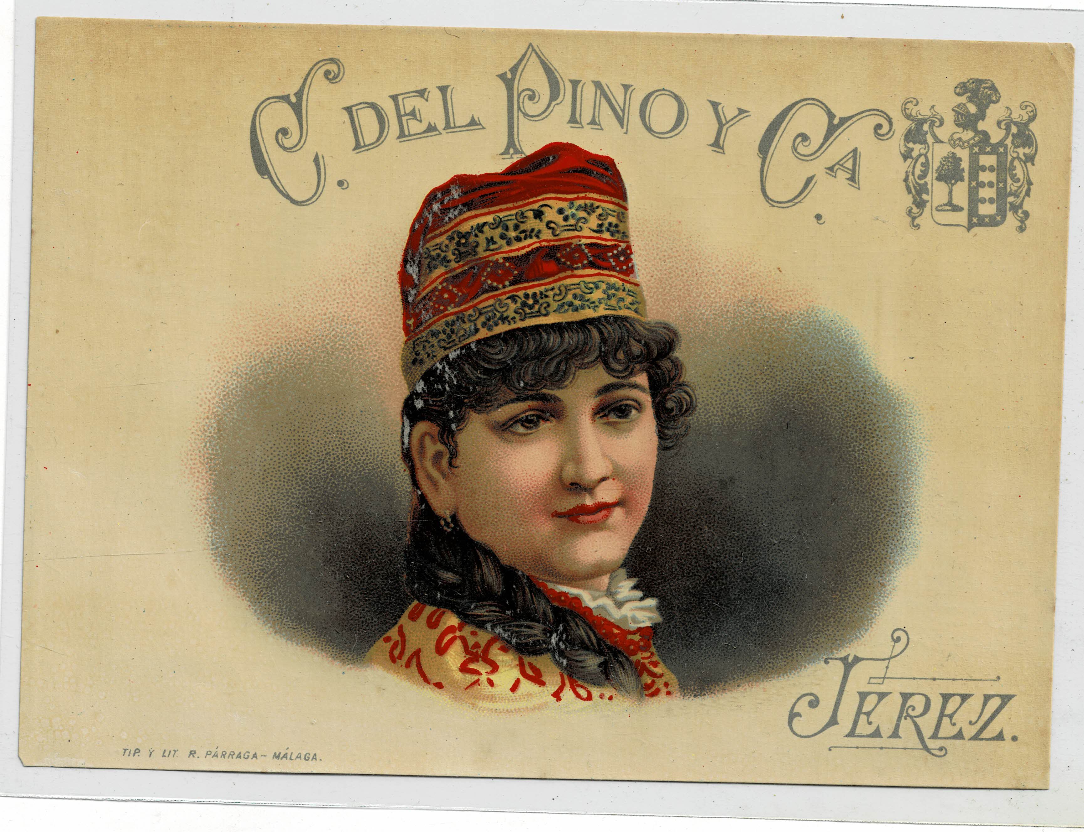 ETIQUETA VINO C. DEL PINO Y CIA.