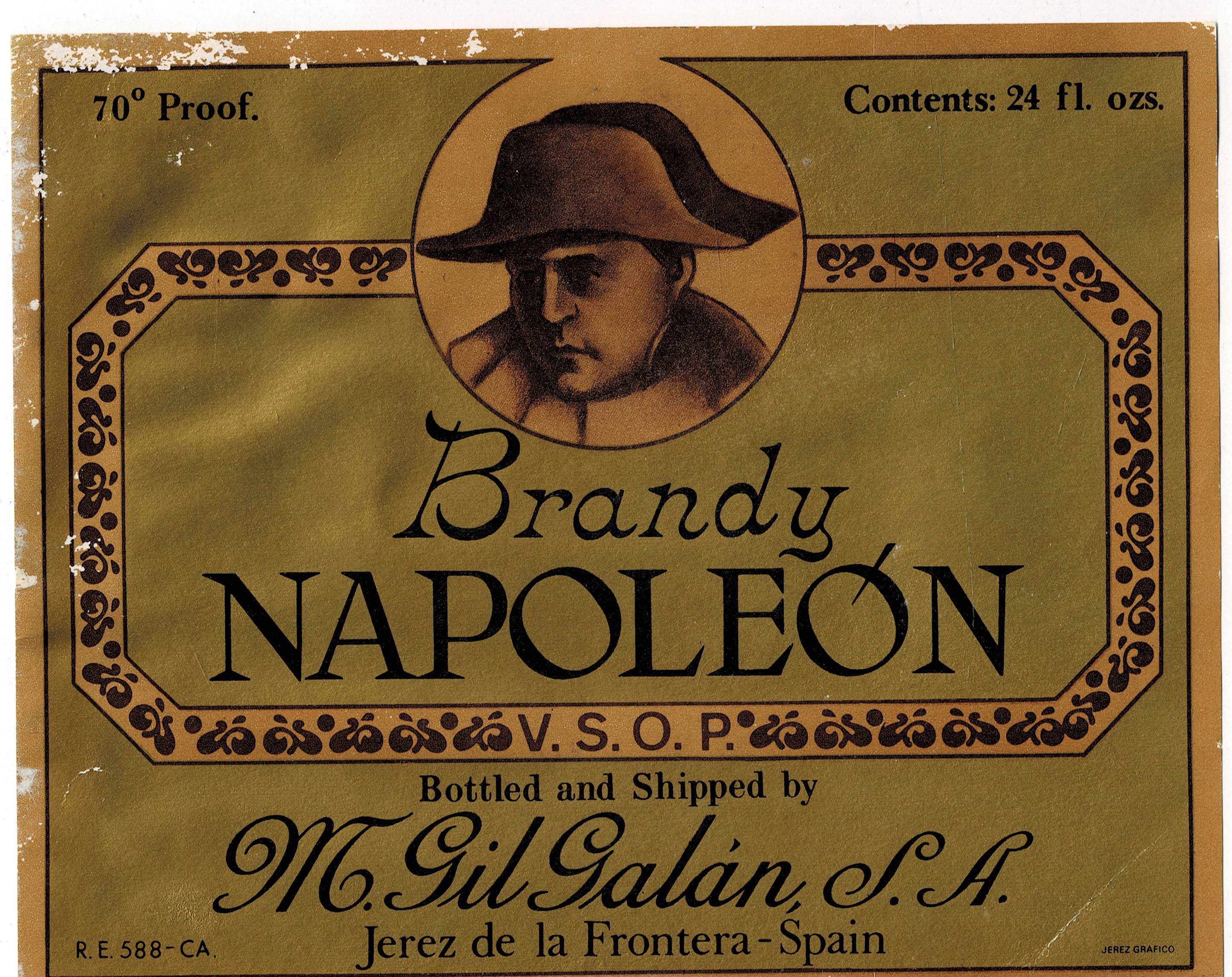 ETIQUETA BRANDY NAPOLEON M. GIL GALAN, S.A.