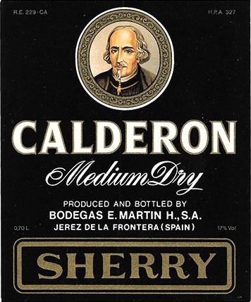 ETIQUETA MEDIUM DRY CALDERON