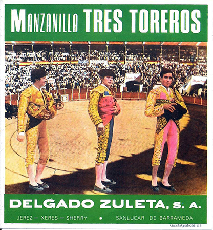 ETIQUETA MANZANILLA TRES TOREROS