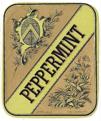 ETIQUETA DE VINO PEPPERMINT Nº 464 - DOUIN - JOUNEAU PARIS
