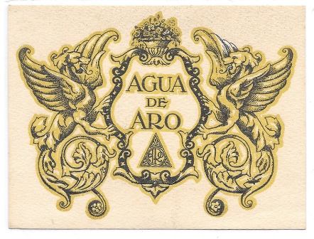 ETIQUETA DE VINO AGUA DE ARO