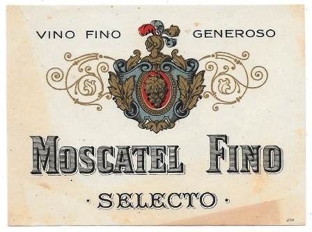 ETIQUETA DE VINO FINO GENEROSO JEREZ SECO SELECTO