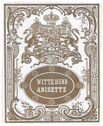 ETIQUETA DE VINO WITTE DUBB ANISETTE JEMAINTIENDRAI