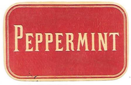 ETIQUETA DE VINO PEPPERMINT