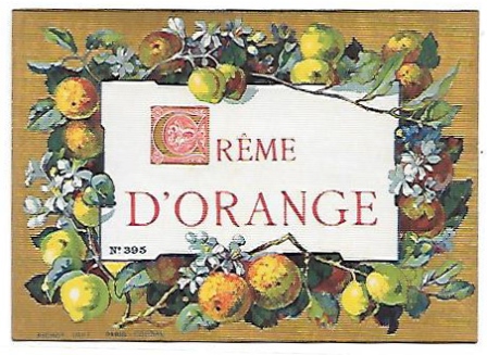 ETIQUETA DE VINO CREME D'ORANGE