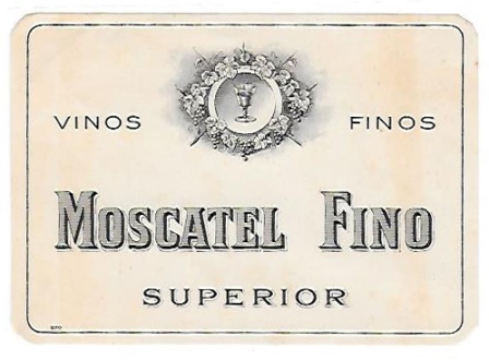 ETIQUETA DE VINO MOSCATEL FINO SUPERIOR