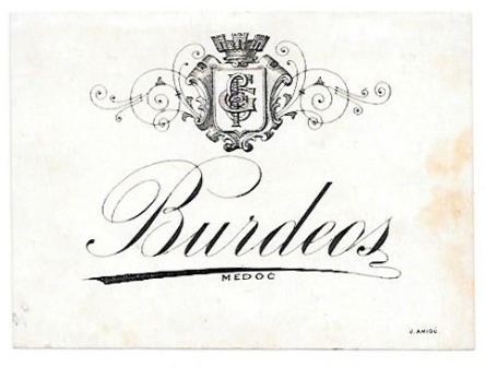 ETIQUETA DE VINO BURDEOS