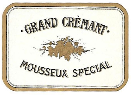 ETIQUETA DE VINO GRAND CREMANT MOUSSEUX SPECIAL
