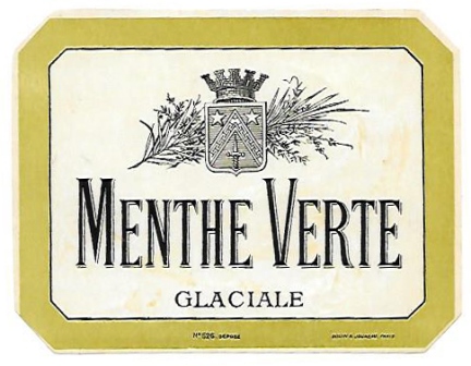 ETIQUETA DE VINO MENTHE VERTE GLACIALE
