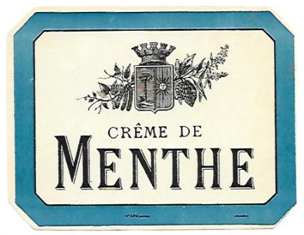 ETIQUETA DE VINO CREME DE MENTHE