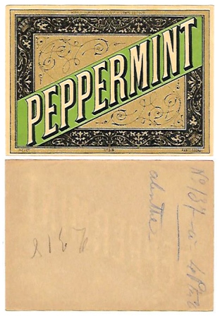 ETIQUETA DE VINO PEPPERMINT, PARIS