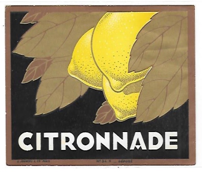 ETIQUETA DE VINO CITRONNADE, PARIS