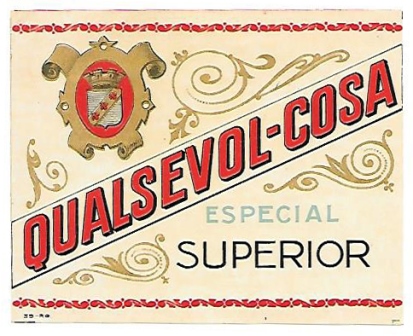 ETIQUETA DE VINO QUALSEVOL-COSA ESPECIAL SUPERIOR