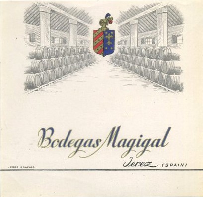 ETIQUETA VINO BODEGAS MAGIGAL-JEREZ