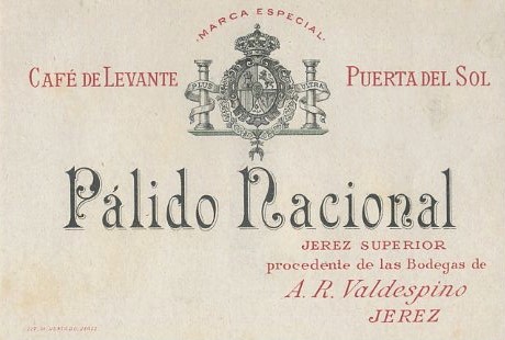 ETIQUETA VINO PALIDO NACIONAL-JEREZ SUPERIOR.