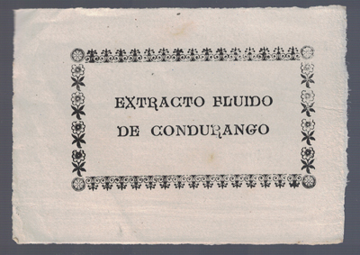 ETIQUETA FARMACEUTICA - EXTRACTO FLUIDO DE CONDURANGO.