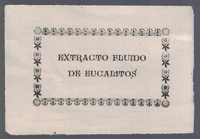 ETIQUETA FARMACEUTICA - EXTRACTO FLUIDO DE EUCALITOS.