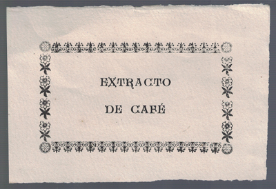 ETIQUETA FARMACEUTICA - EXTRACTO FLUIDO DE CAFÉ.