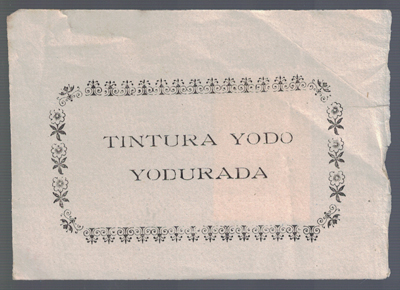 ETIQUETA FARMACEUTICA - TINTURA DE YODO YODURADA.