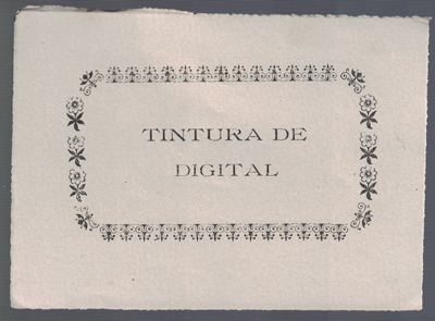 ETIQUETA FARMACEUTICA - TINTURA DE DIGITAL.