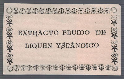 ETIQUETA FARMACEUTICA - EXTRACTO FLUIDO DE LKIQUEN YSLANDICO.