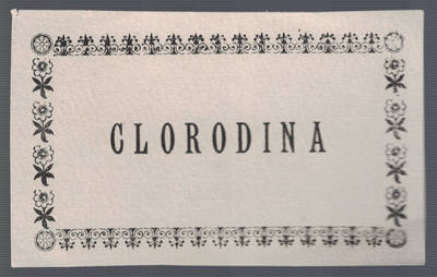 ETIQUETA FARMACEUTICA - CLORODINA.