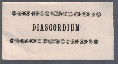ETIQUETA FARMACEUTICA -  DIASCORDIUM.