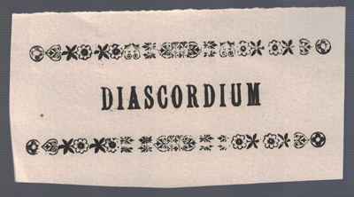 ETIQUETA FARMACEUTICA -  DIASCORDIUM.