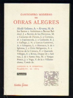 CANCIONERO MODERNO DE OBRAS ALEGRES