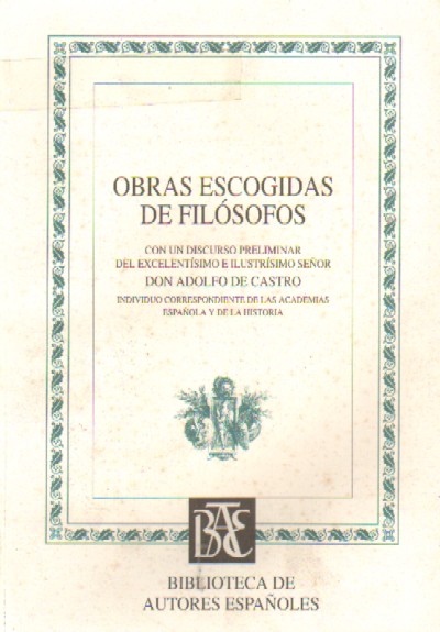 OBRAS ESCOGIDAS DE FILOSOFOS