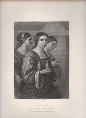 GRABADO DE ARTE. SEBASTIAN DEL PIOMBO. VENETIAN PAINTERS