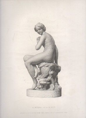 GRABADO DE ARTE. A. NYMPH SURPRISED. E. ROFFE. ENGRAVE